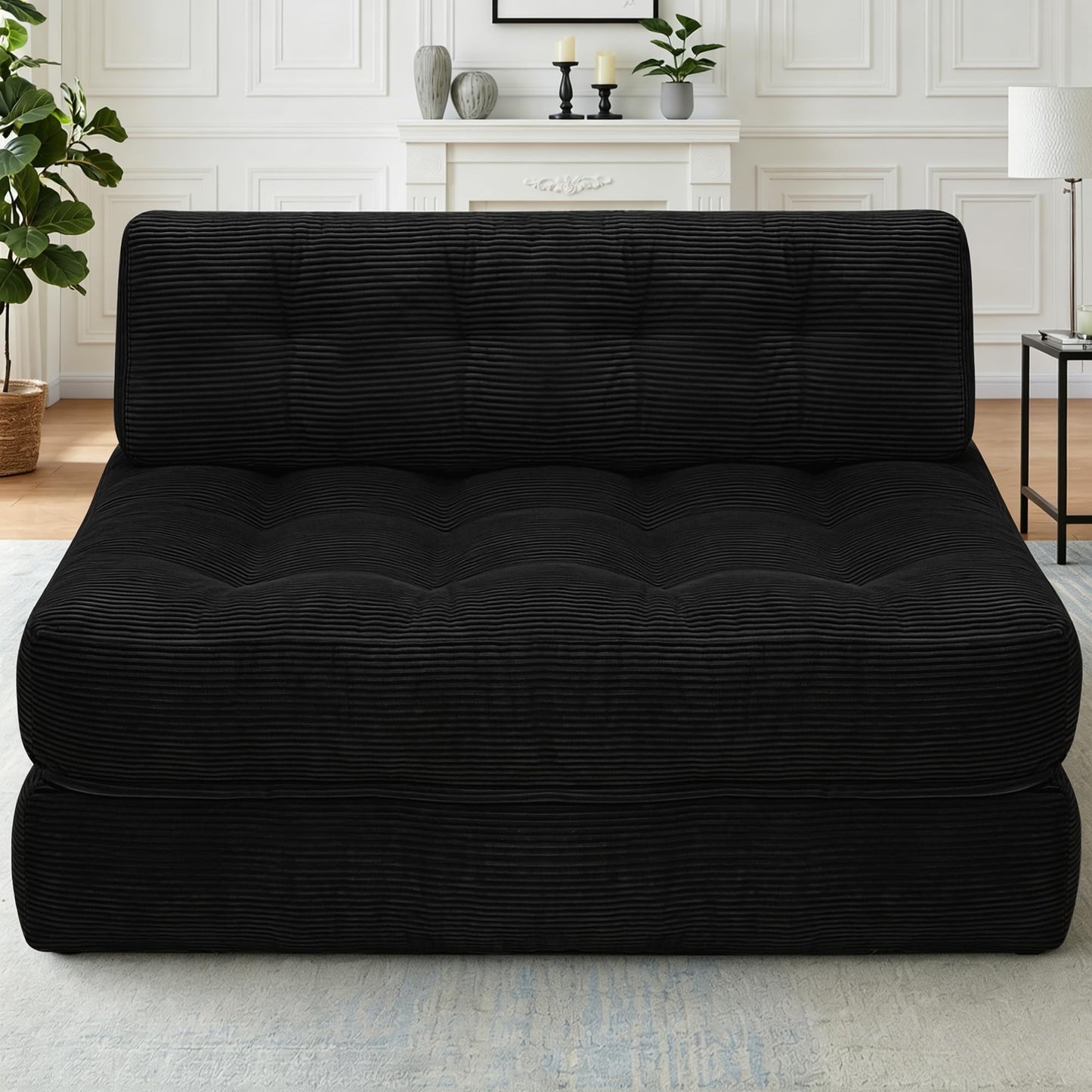 HABUTWAY Folding Sofa Bed,Convertible Sleeper Chair Bed w/2-Pillow & Handle
