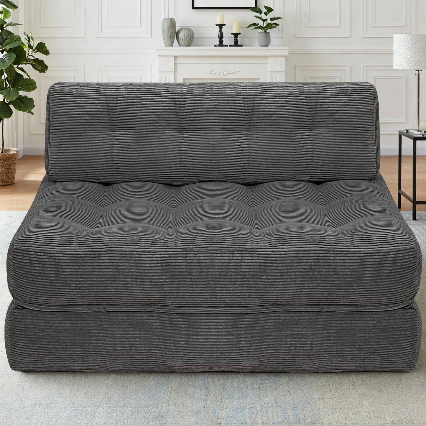 HABUTWAY Folding Sofa Bed,Convertible Sleeper Chair Bed w/2-Pillow & Handle