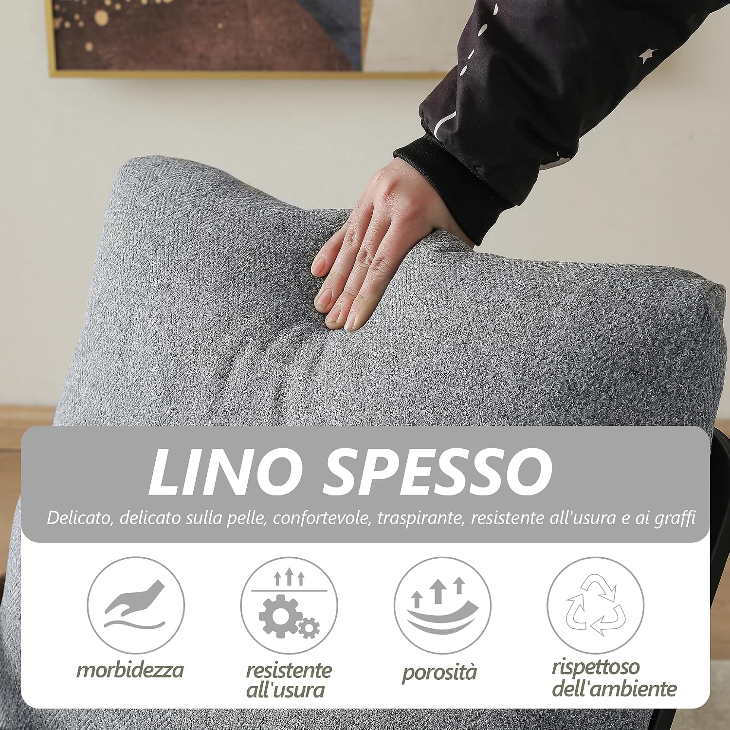 Soft Padded Armchair Cocktail Chair Single Sofa for Bedroom & Office table Upholstered Loun Chair Perfect for Leisure & Relaxat